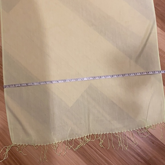 Lemon Yellow Pashmina-Style Scarf - Picture 8 of 11